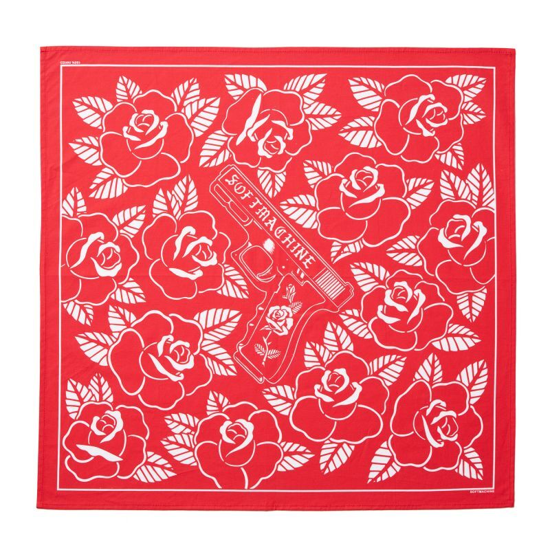 画像1: SOFTMACHINE/GUN’N ROSE BANDANA  RED