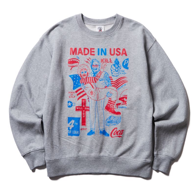 画像1: SOFTMACHINE/USA SWEAT  GRAY