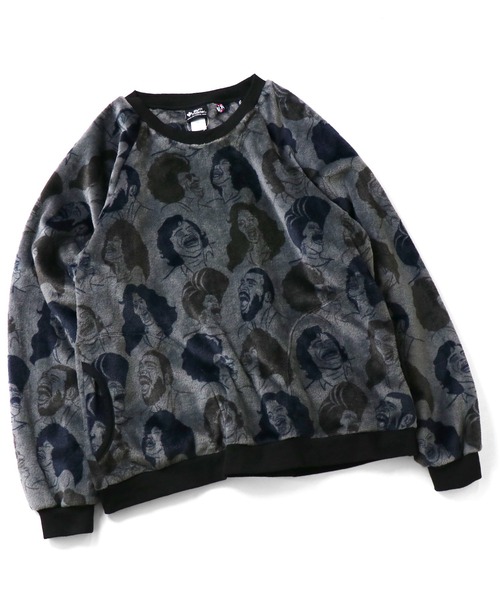 画像1: GYMMASTER/SOUL BOA CREWNECK  GRAY