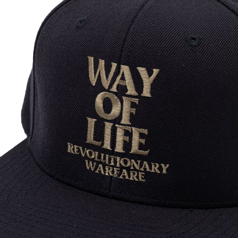 画像2: (振込限定、運賃１０００円)RATS/EMBROIDERY CAP WAY OF LIFE  BLACKxA.GOLD