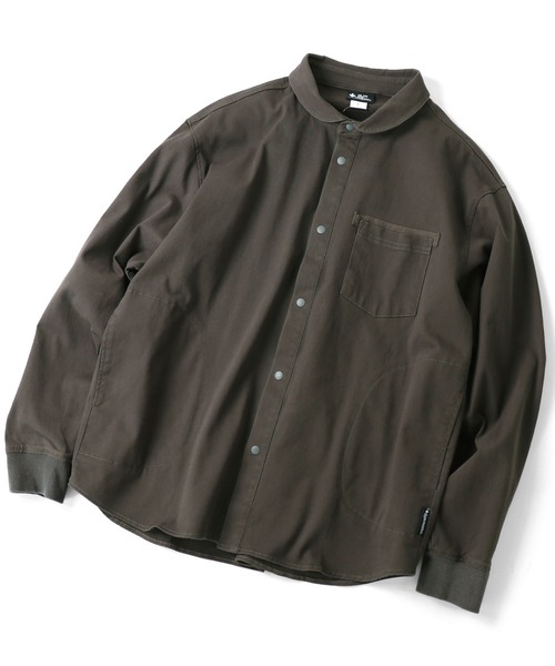 画像1: GYMMASTER/STRETCH TWILL SHIRT JKT  CHARCOAL