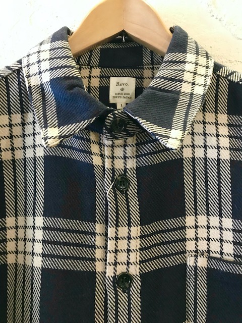 画像3: REVO/HEAVY WEIGHT CHECK SHIRT  NAVY