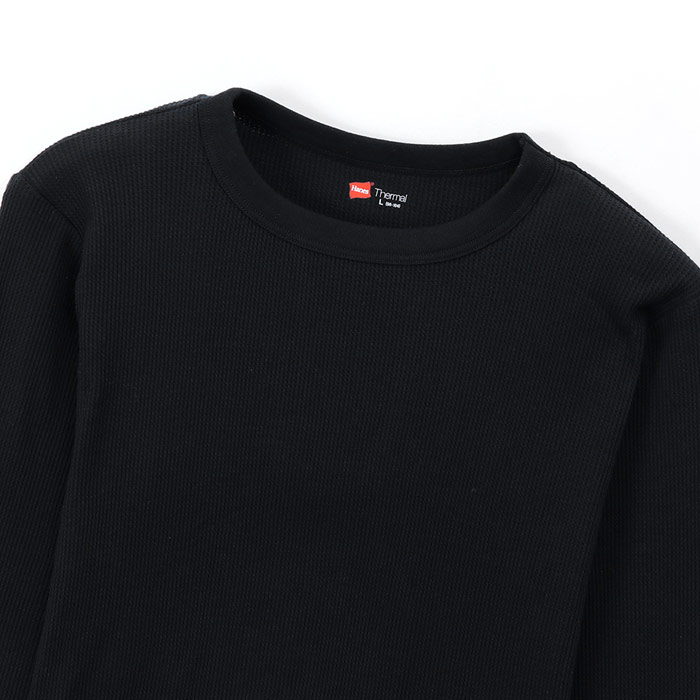 画像4: HANES/CREW NECK L.SLEEVE THERMAL  GRAY