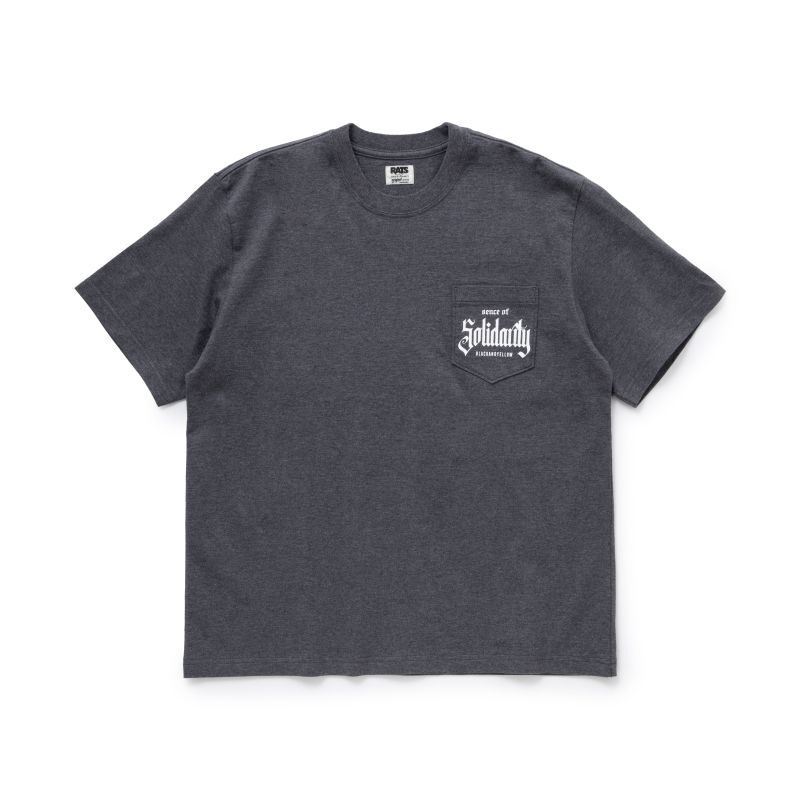 画像1: (店頭在庫分) RATS/SOLIDARITY POCKET T  CHARCOAL