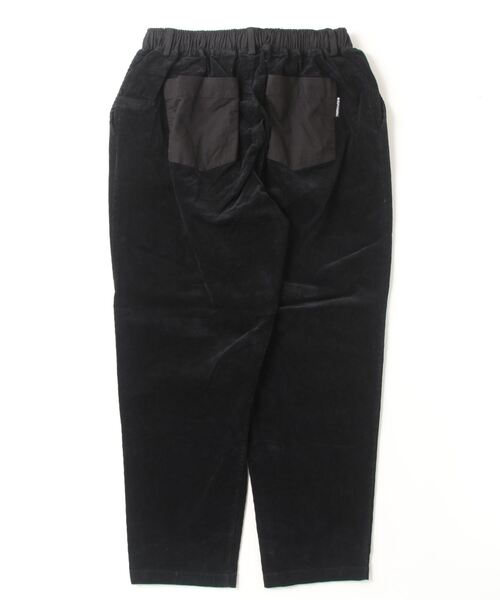 画像2: (再入荷) GYMMASTER/STRETCH CORDUROY TUCK PANT  BLACK