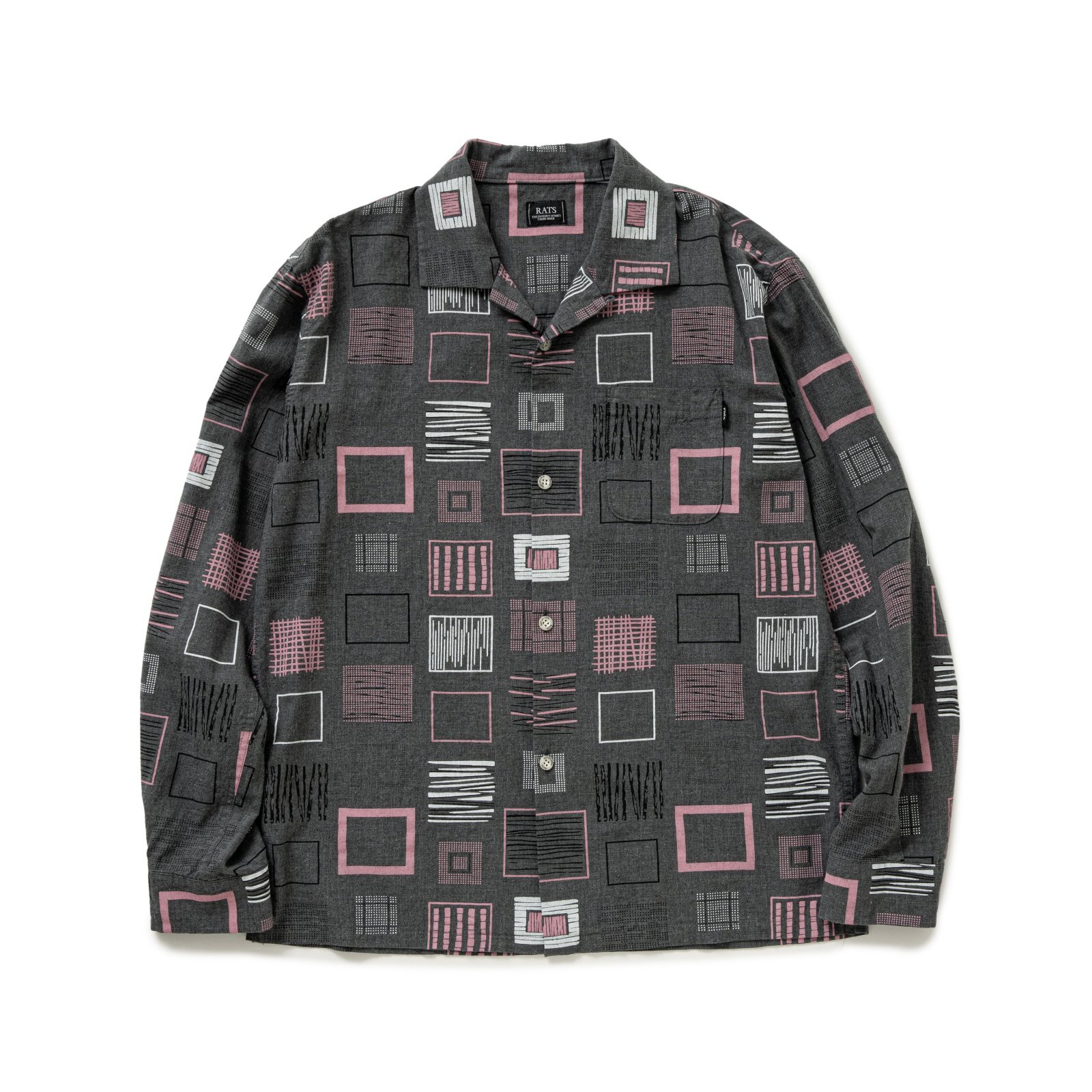 画像1: RATS/ATOMIC C/R SHIRT  GRAY