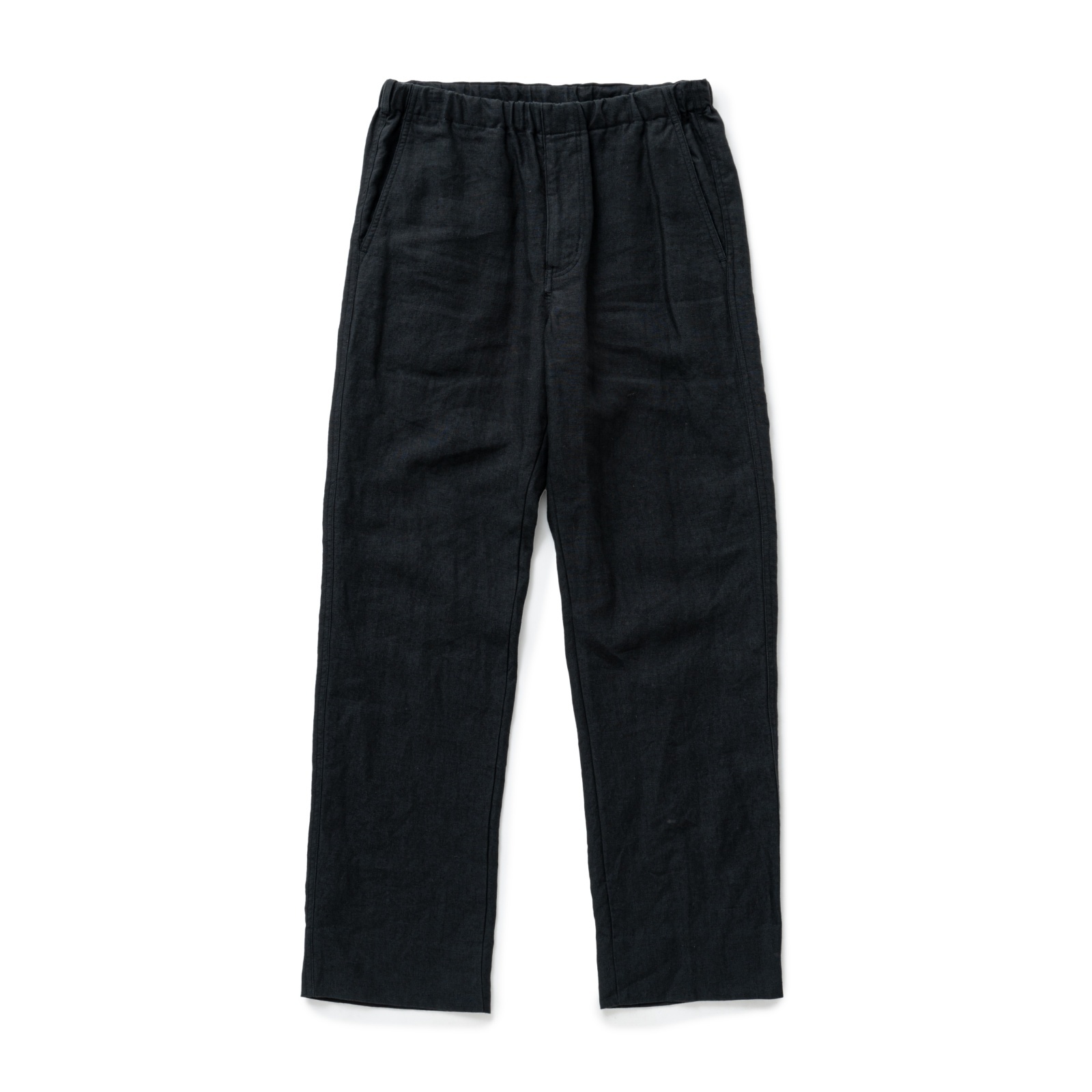 画像1: RATS/LINEN EASY PANTS  BLACK