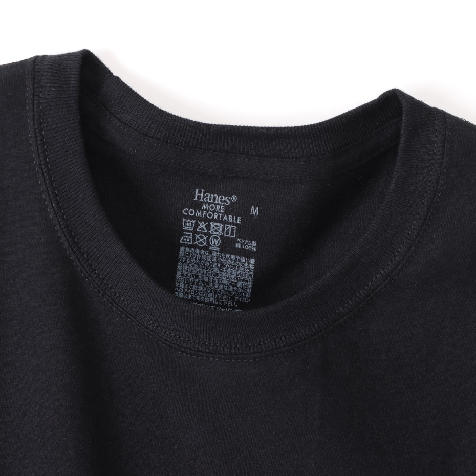 画像3: HANES/2P CREW NECK T  BLACK