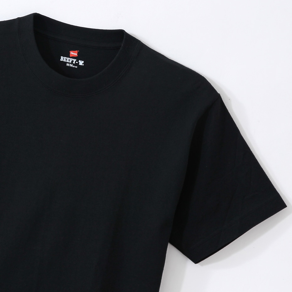 画像2: HANES/BEFFY T SHIRT 1P  BLACK