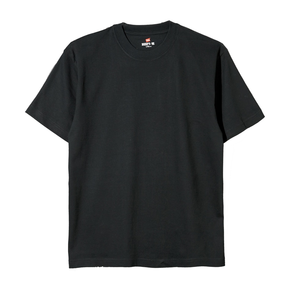 画像1: HANES/BEFFY T SHIRT 1P  BLACK