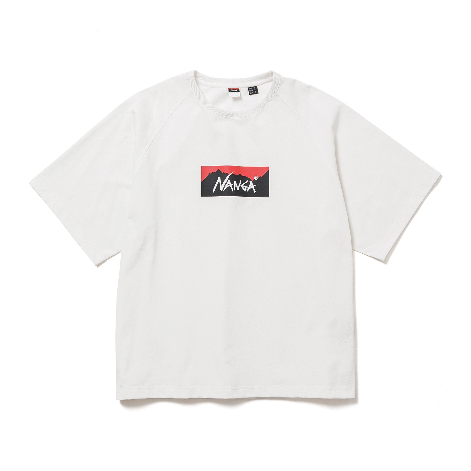 画像1: NANGA/ECO HYBRID BOX LOGO LOOSE FIT T  WHITE