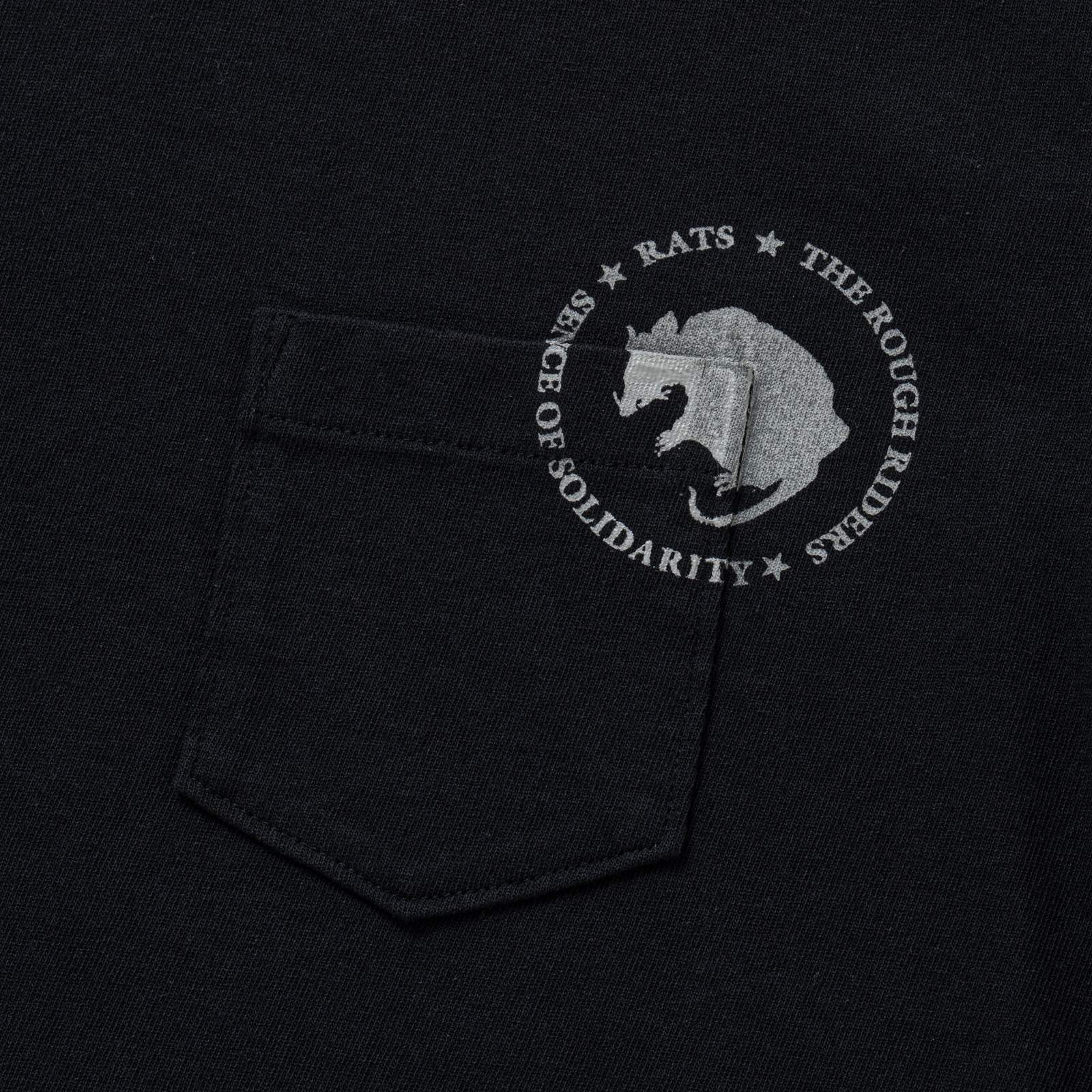 画像3: RATS/CIRCLE POCKET T BACK PRINT  BLACK