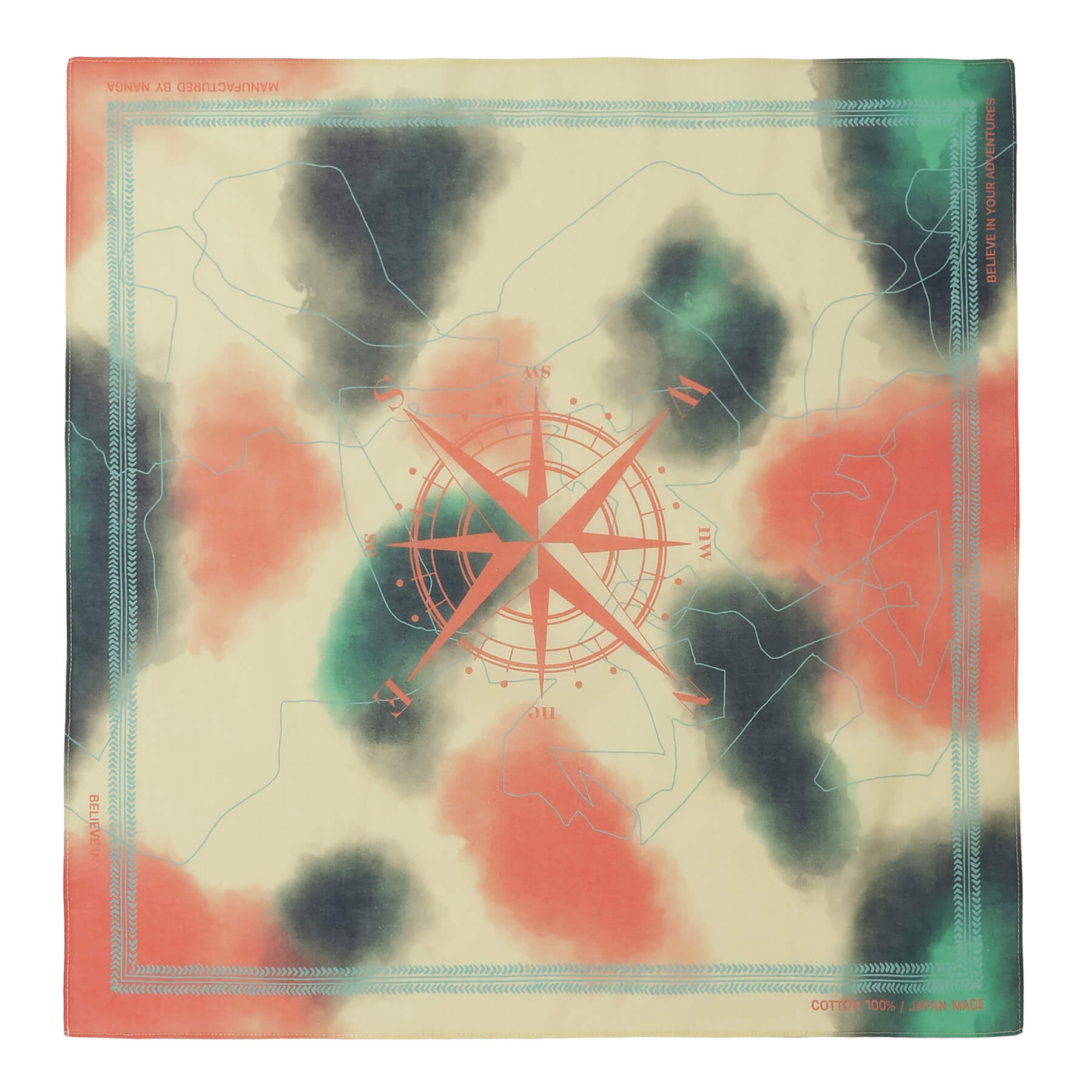 画像1: NANGA/JOURNEY PATTERN BANDANNA  CREAM