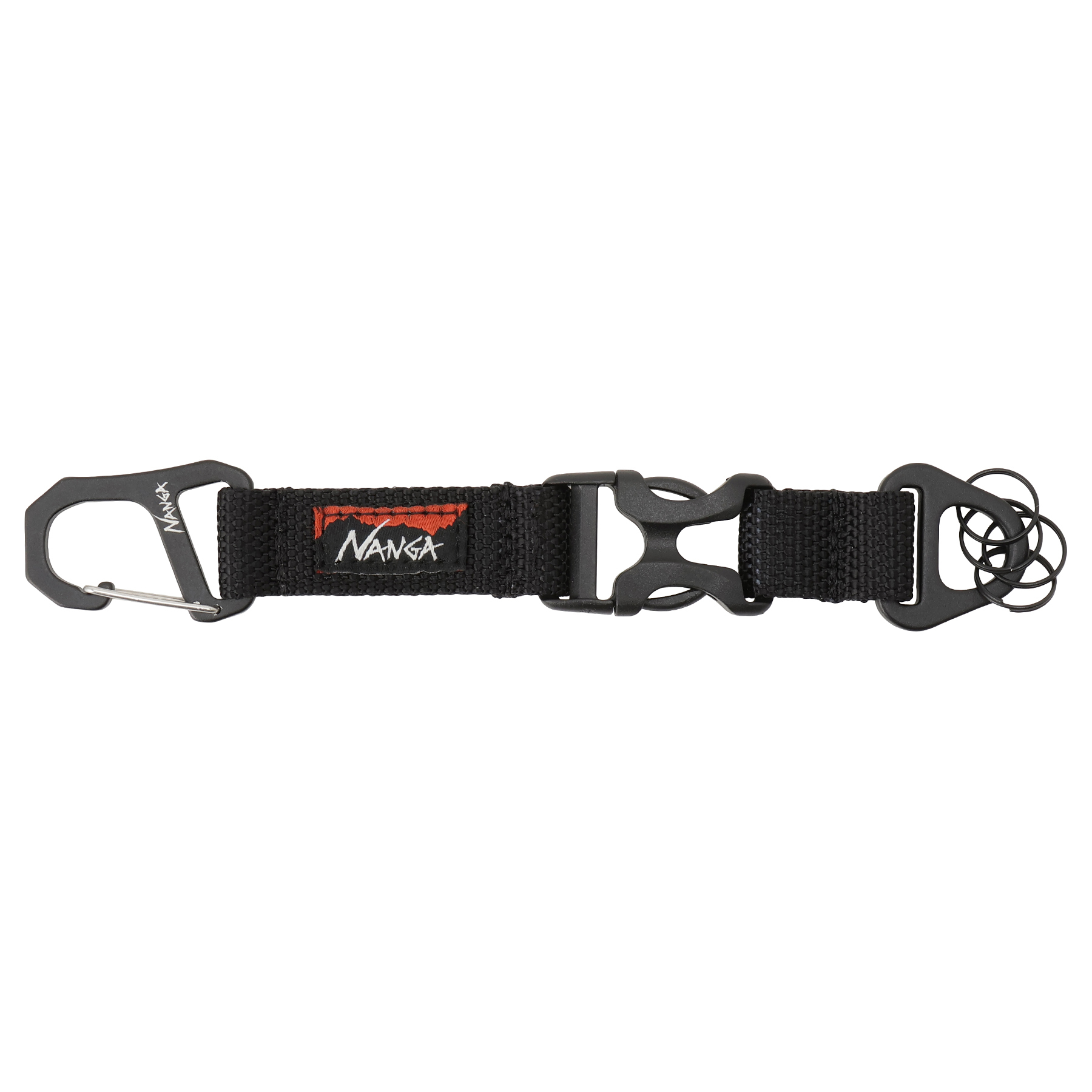 画像1: NANGA/CARABINER KEY HOLDER  BLACK