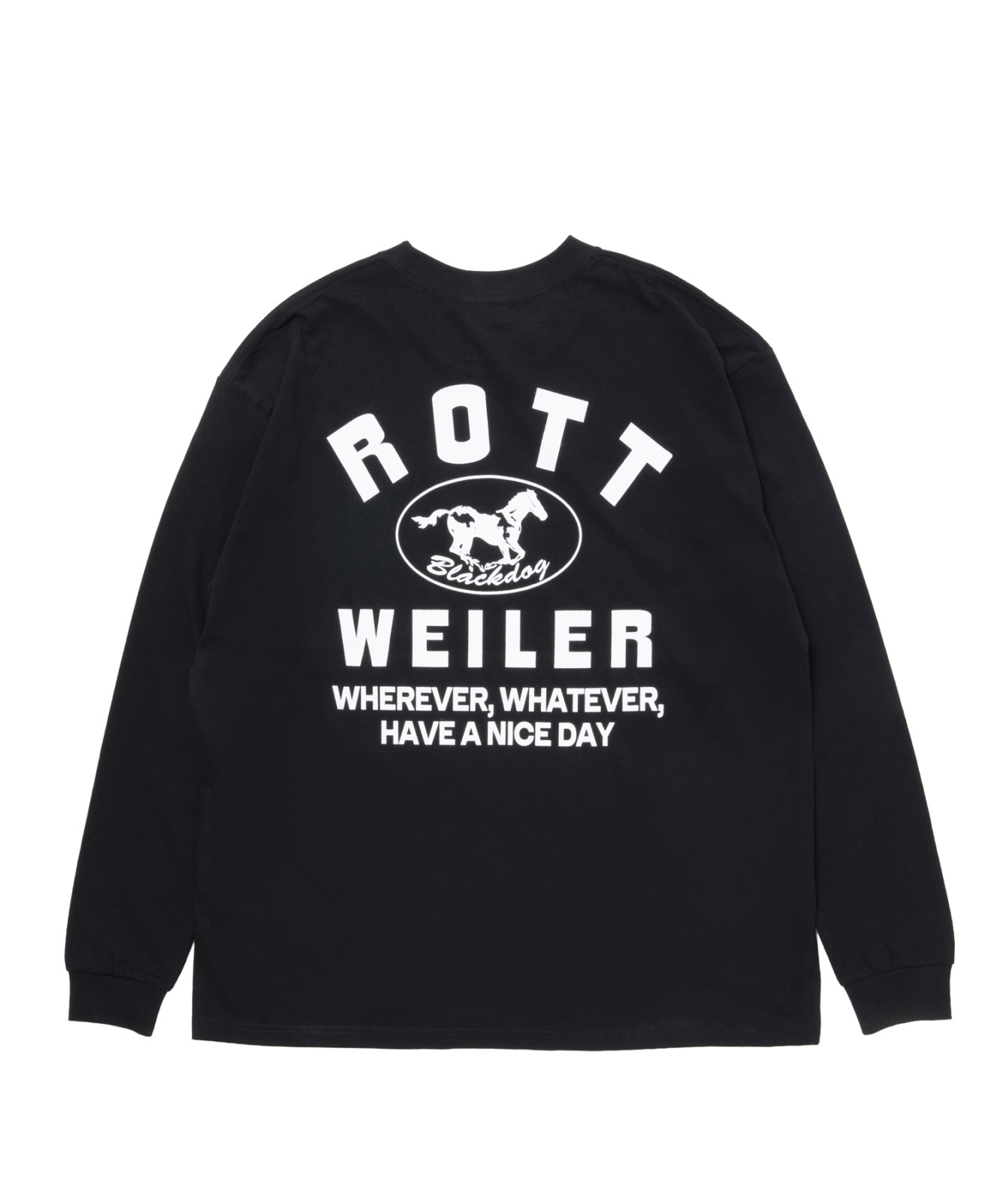 画像1: ROTTWEILER/HORSE LS T  BLACK