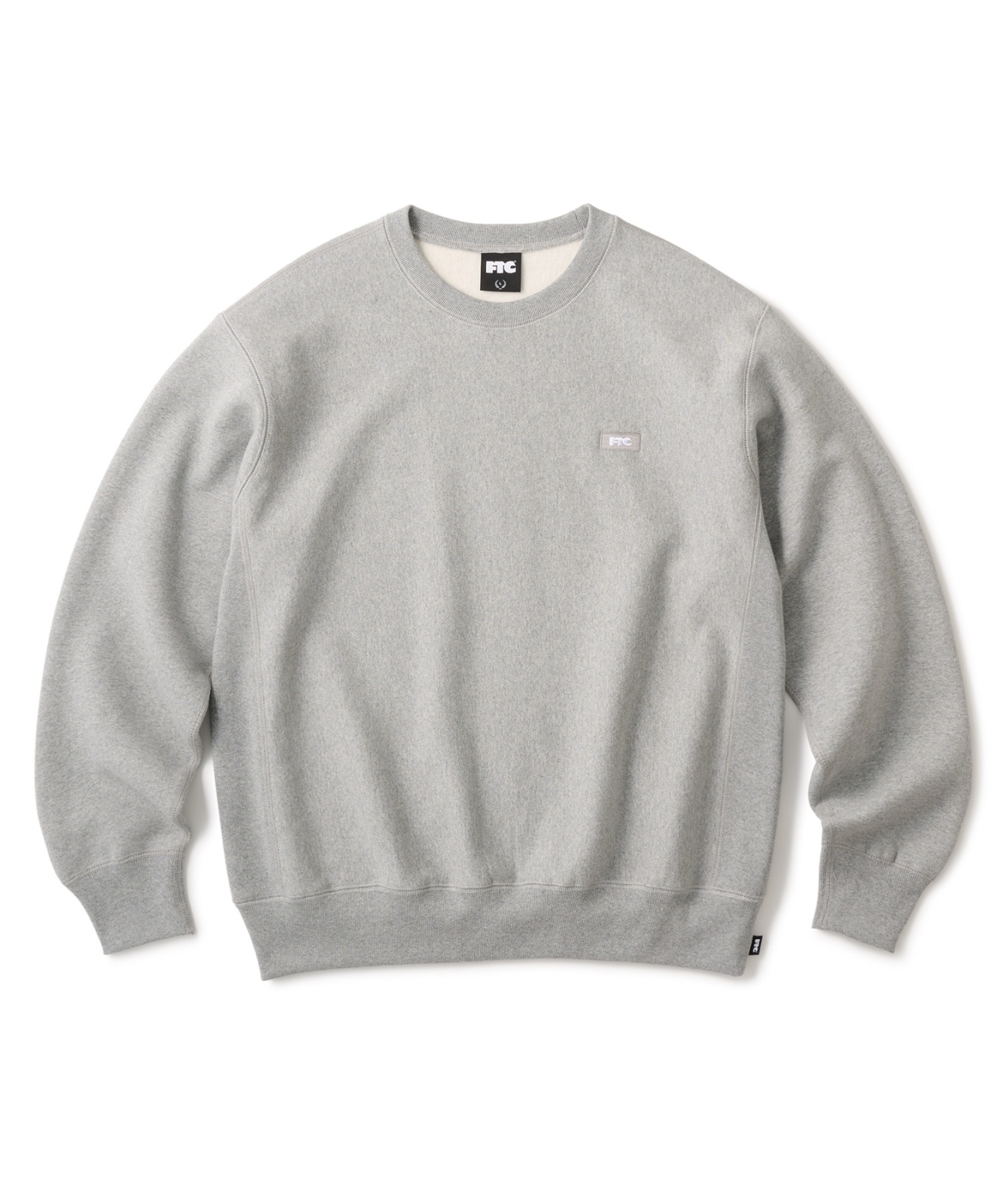 画像1: FTC/SMALL BOX LOGO CREW NECK  GRAY