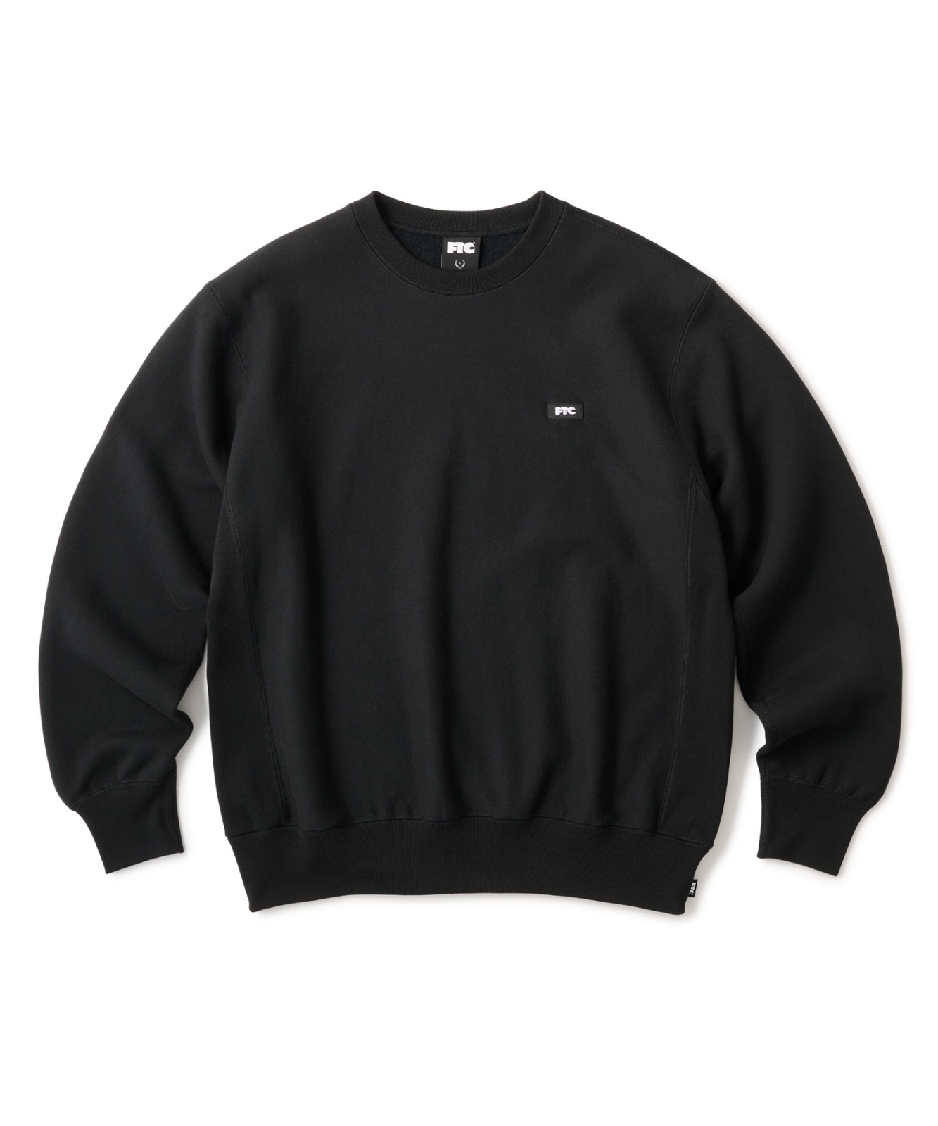 画像1: FTC/SMALL BOX LOGO CREW NECK  BLACK