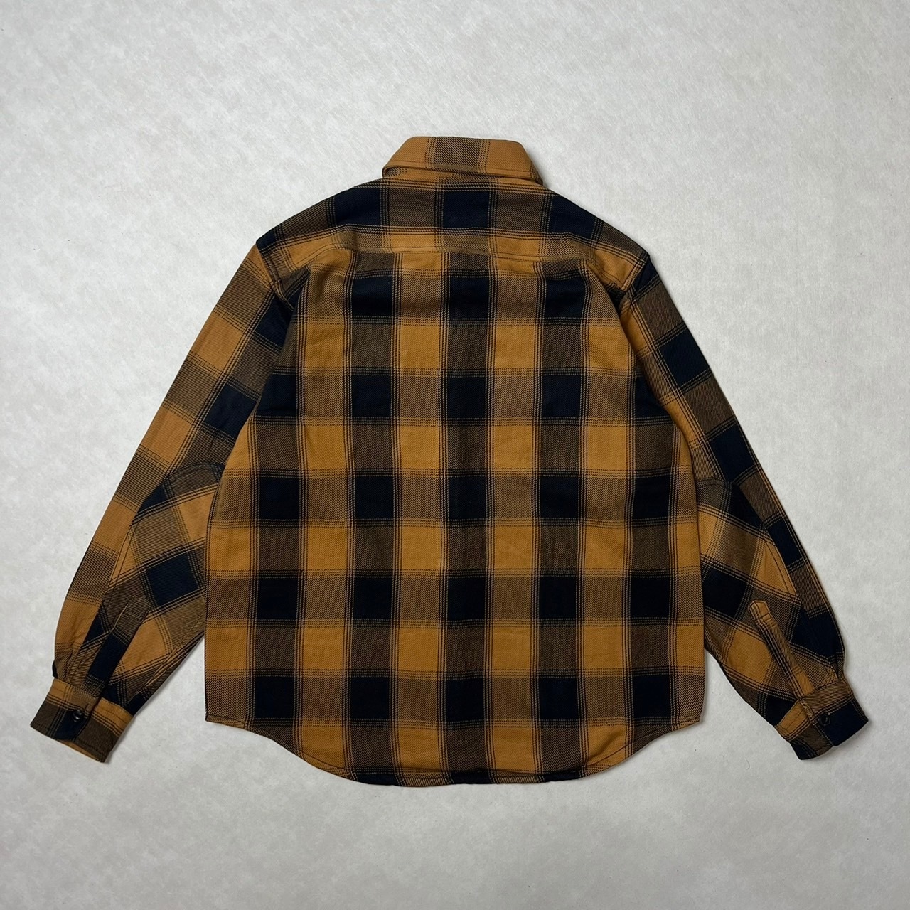 画像2: (再入荷) ALCARZA/HEAVY NELL CHECK WORK SHIRT  OMBRE BROWN