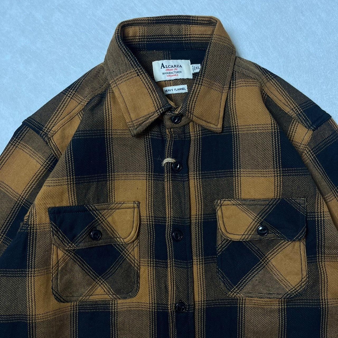 画像3: (再入荷) ALCARZA/HEAVY NELL CHECK WORK SHIRT  OMBRE BROWN