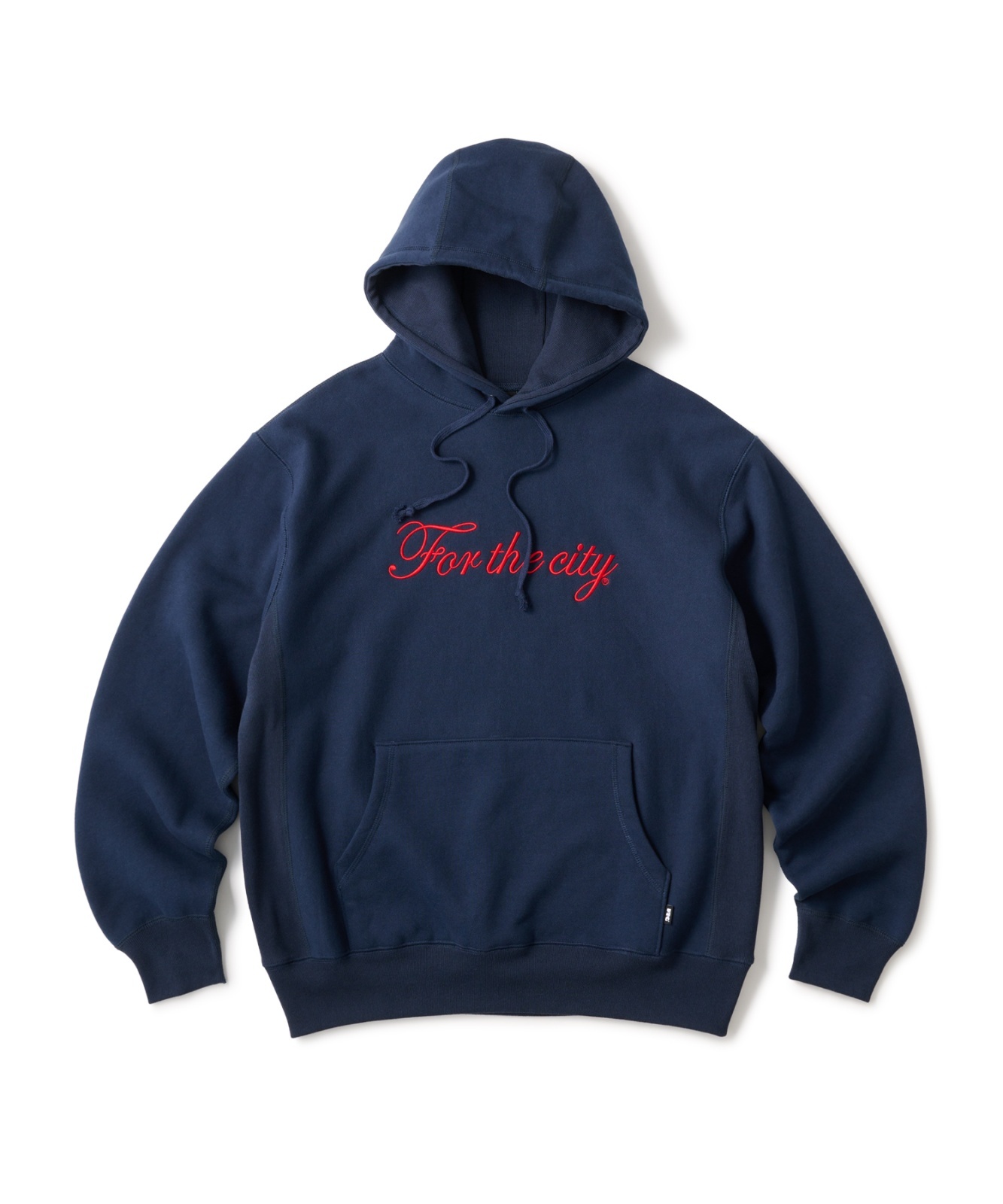 画像1: FTC/SCRIPT LOGO PULLOVER HOODY  NAVY