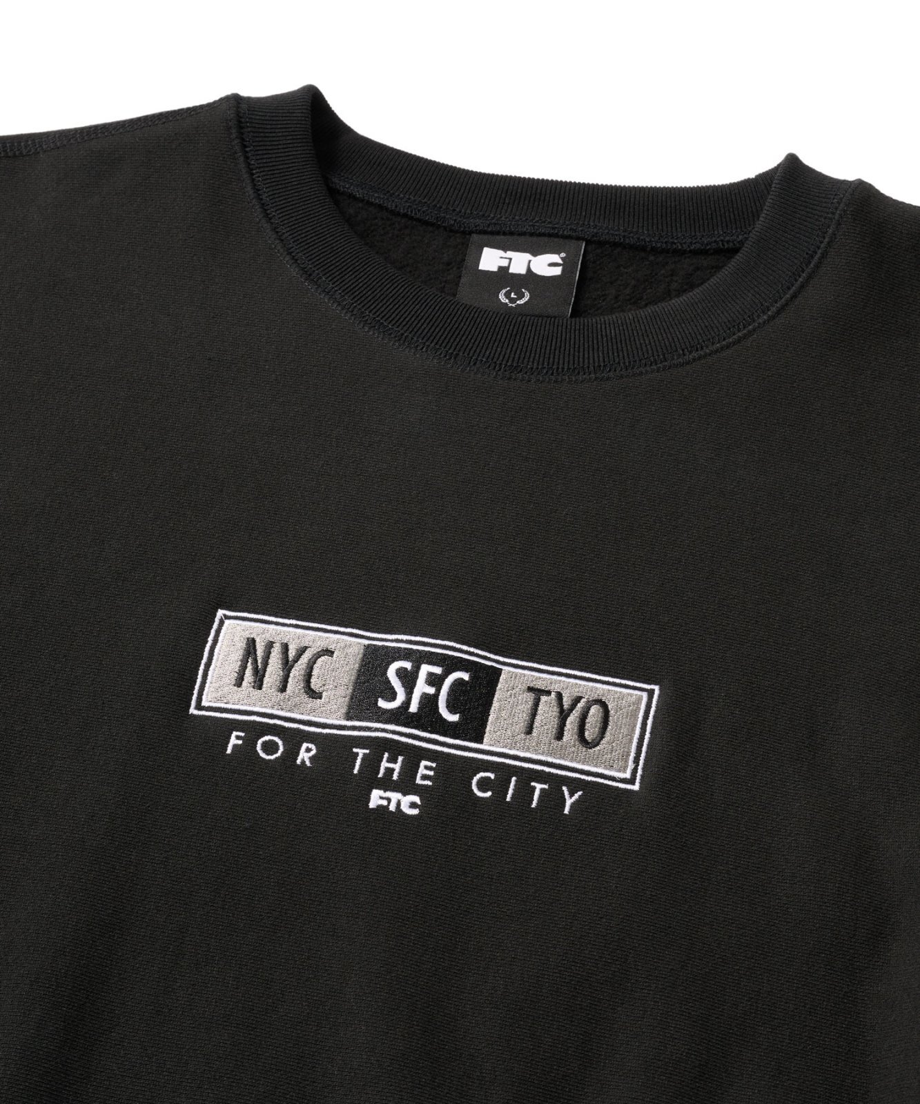画像2: FTC/BIG CITY CREW NECK  BLACK