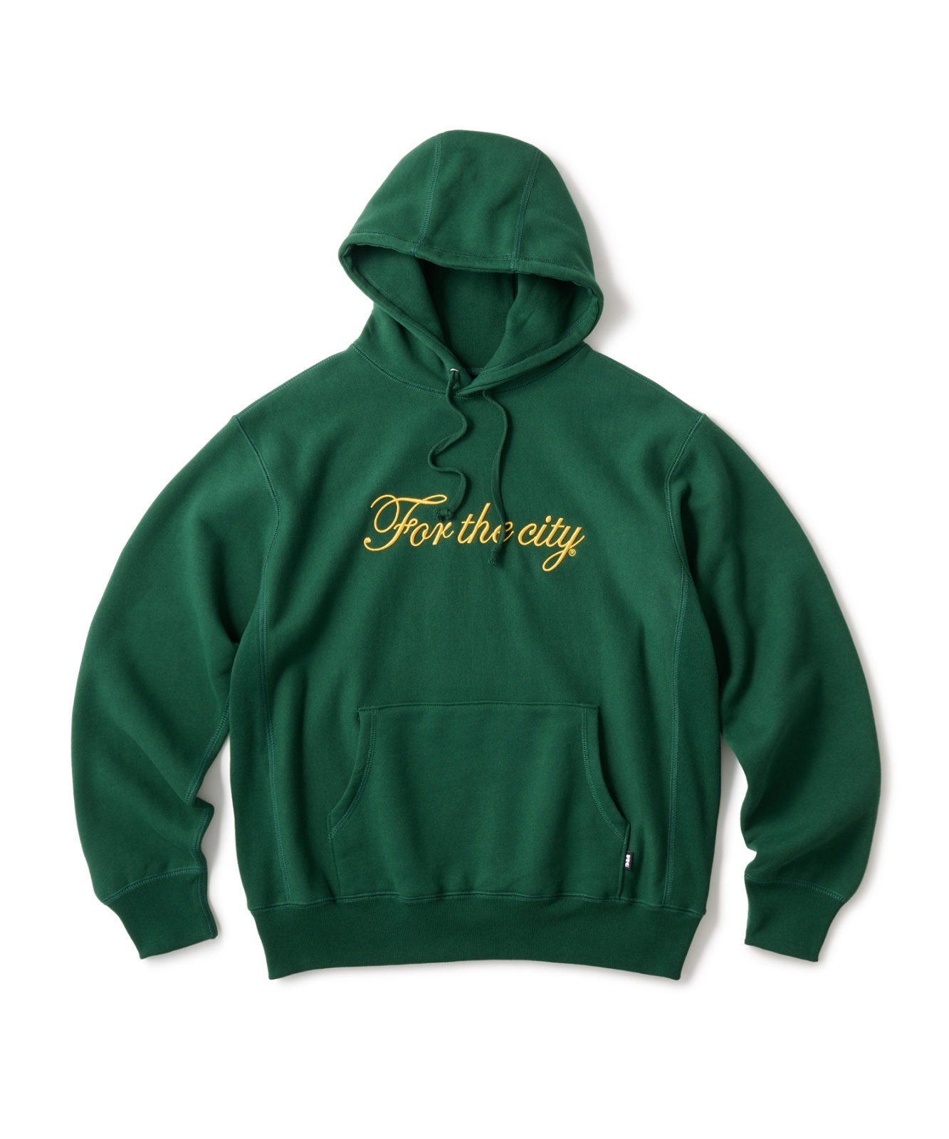 画像1: FTC/SCRIPT LOGO PULLOVER HOODY  GREEN