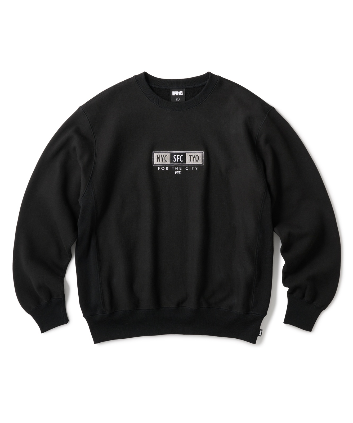 画像1: FTC/BIG CITY CREW NECK  BLACK