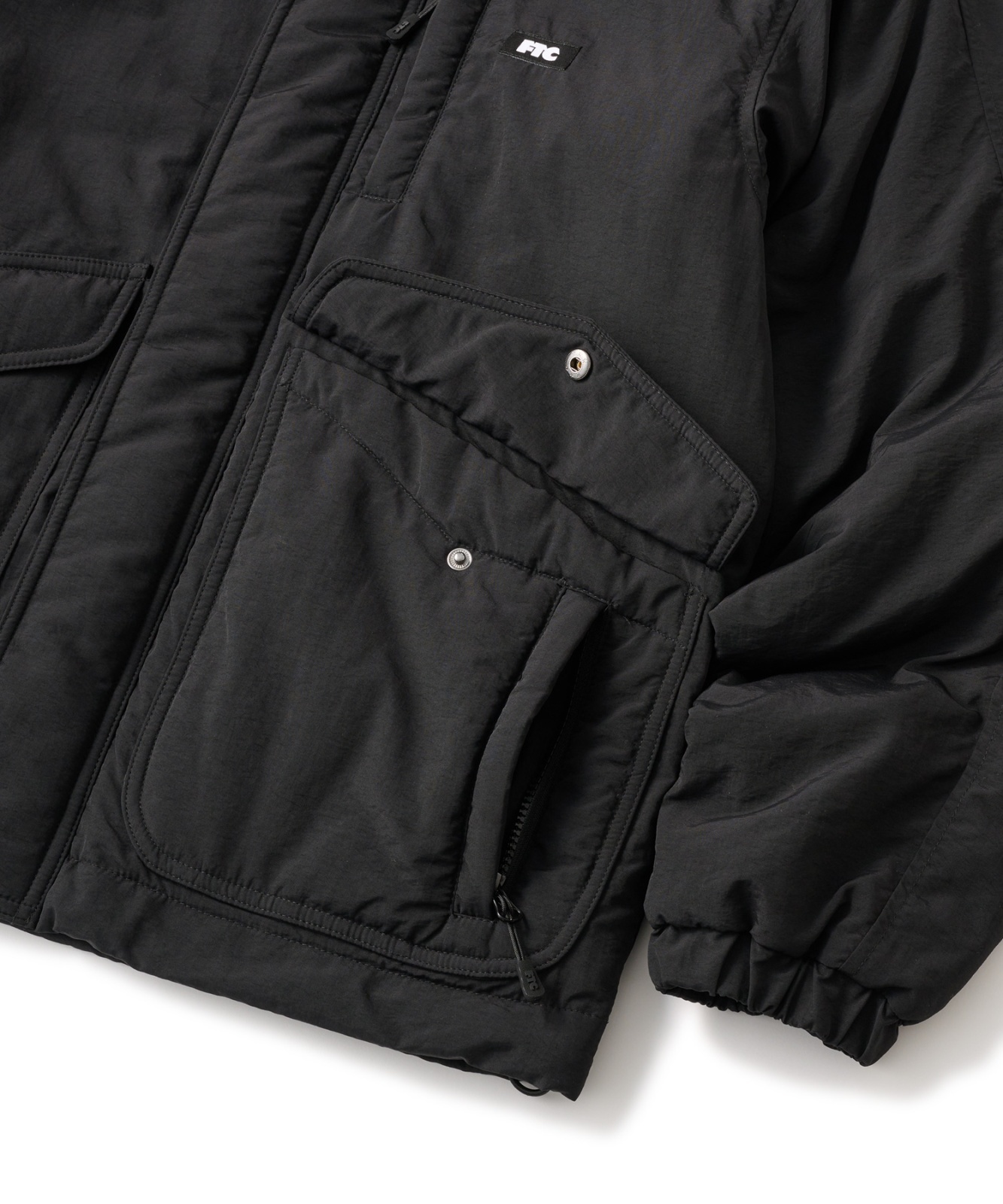 FTC/SUPPLEX NYLON UTILITY JACKET BLACK - FeelFORCE