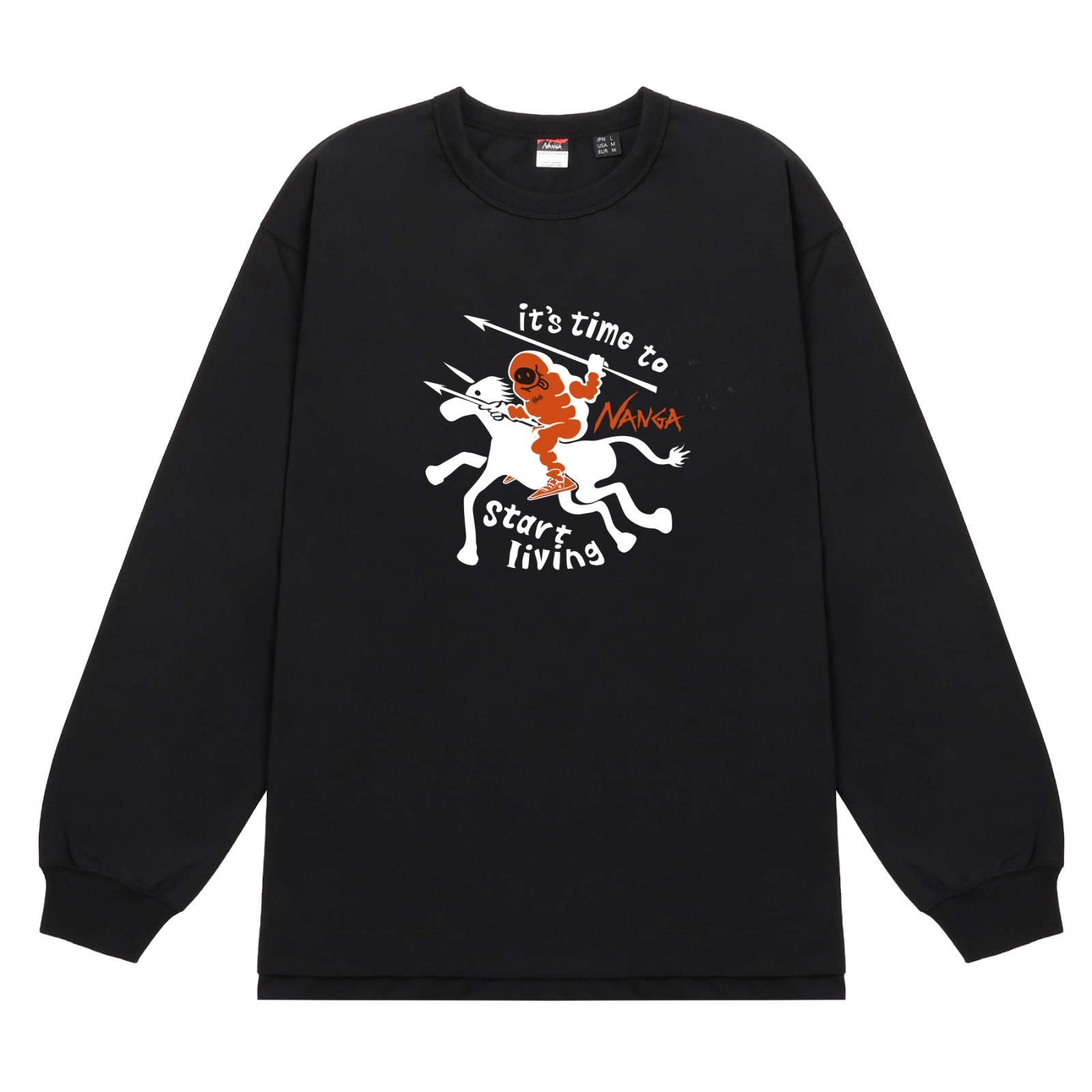 画像1: NANGA/ECO HYBRID  LS T DM BLACK