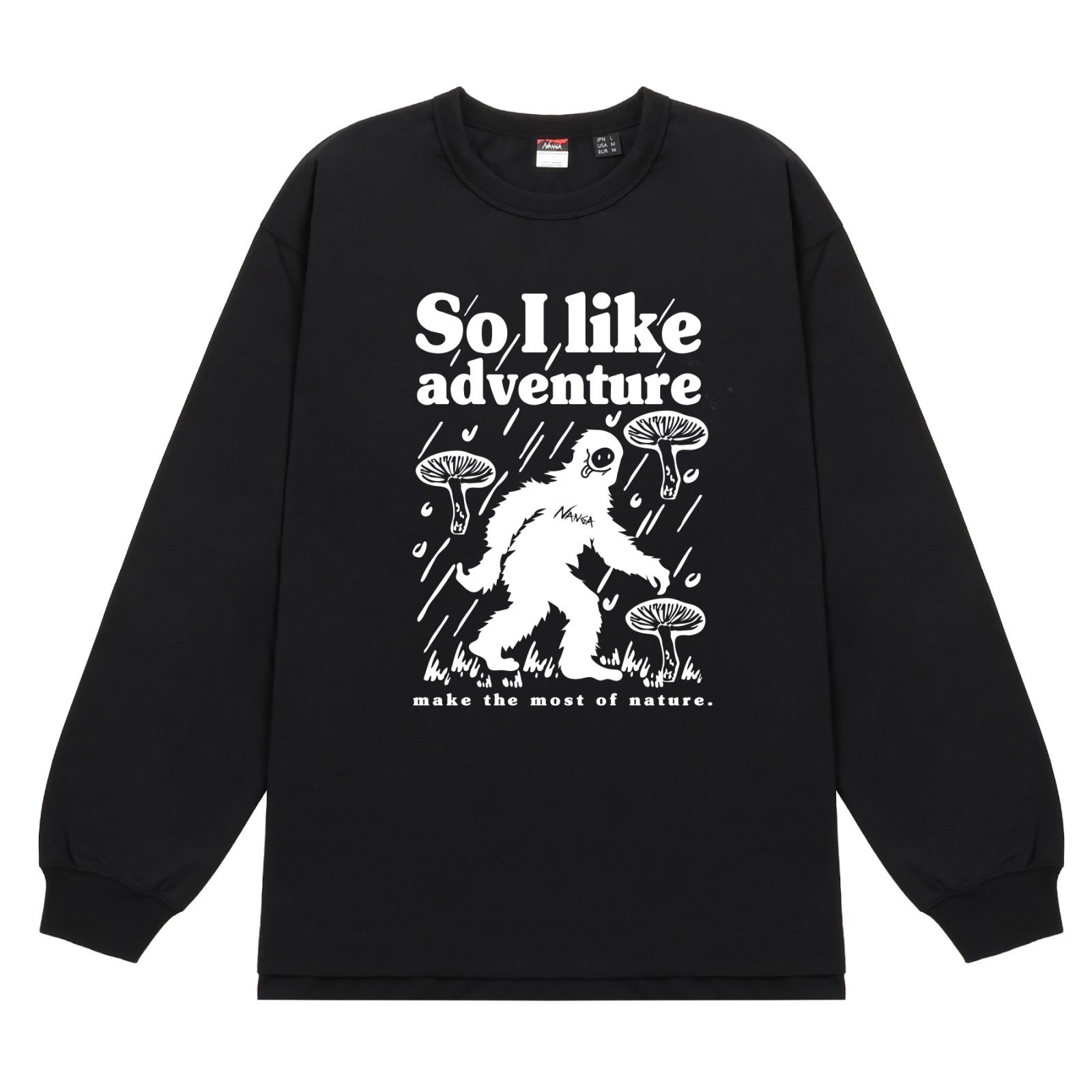 画像1: NANGA/ECO HYBRID  LS T UMA  BLACK