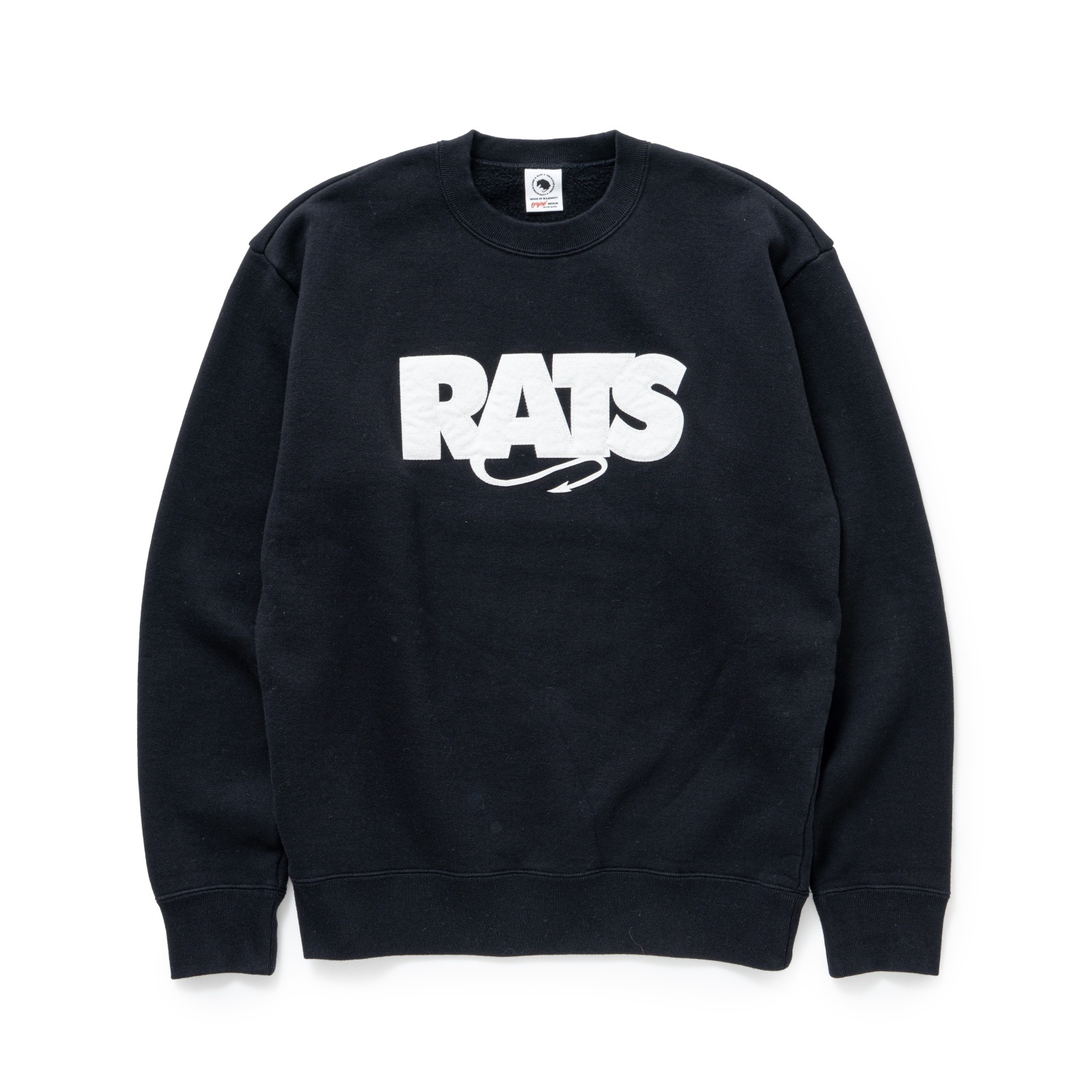 画像1: RATS/BOX LOGO SWEAT  BLACK