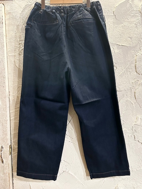 画像2: GYMMASTER/STRETCH DENIM TWO TUCK PANT  ONE WASH
