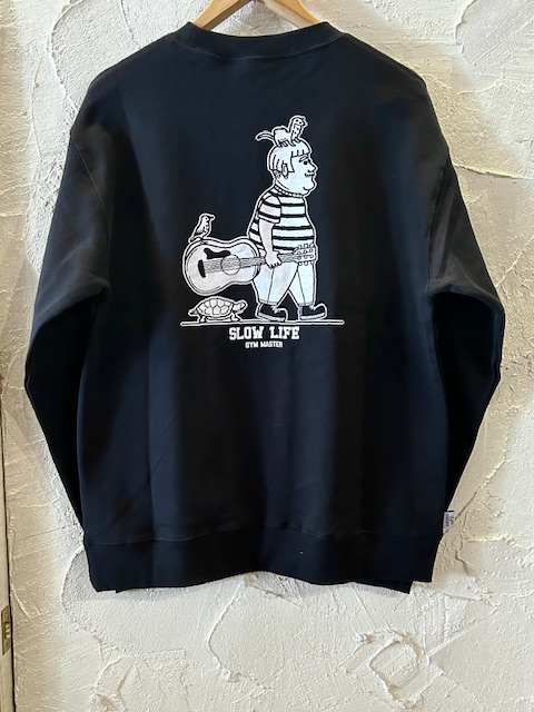 画像1: GYMMASTER/SLOW LIFE SWEAT  BLACK
