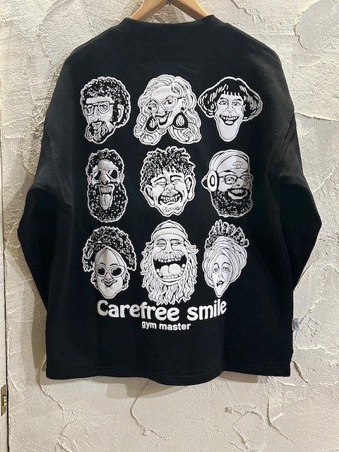 画像2: GYMMASTER/CAREFREE SMILE BIG T  BLACK
