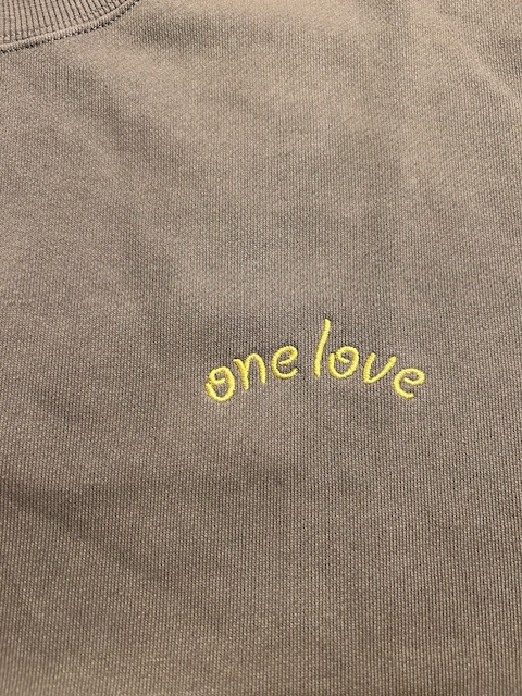 画像4: GYMMASTER/ONE LOVE EMBROIDERY SWEAT  COCOA BROWN