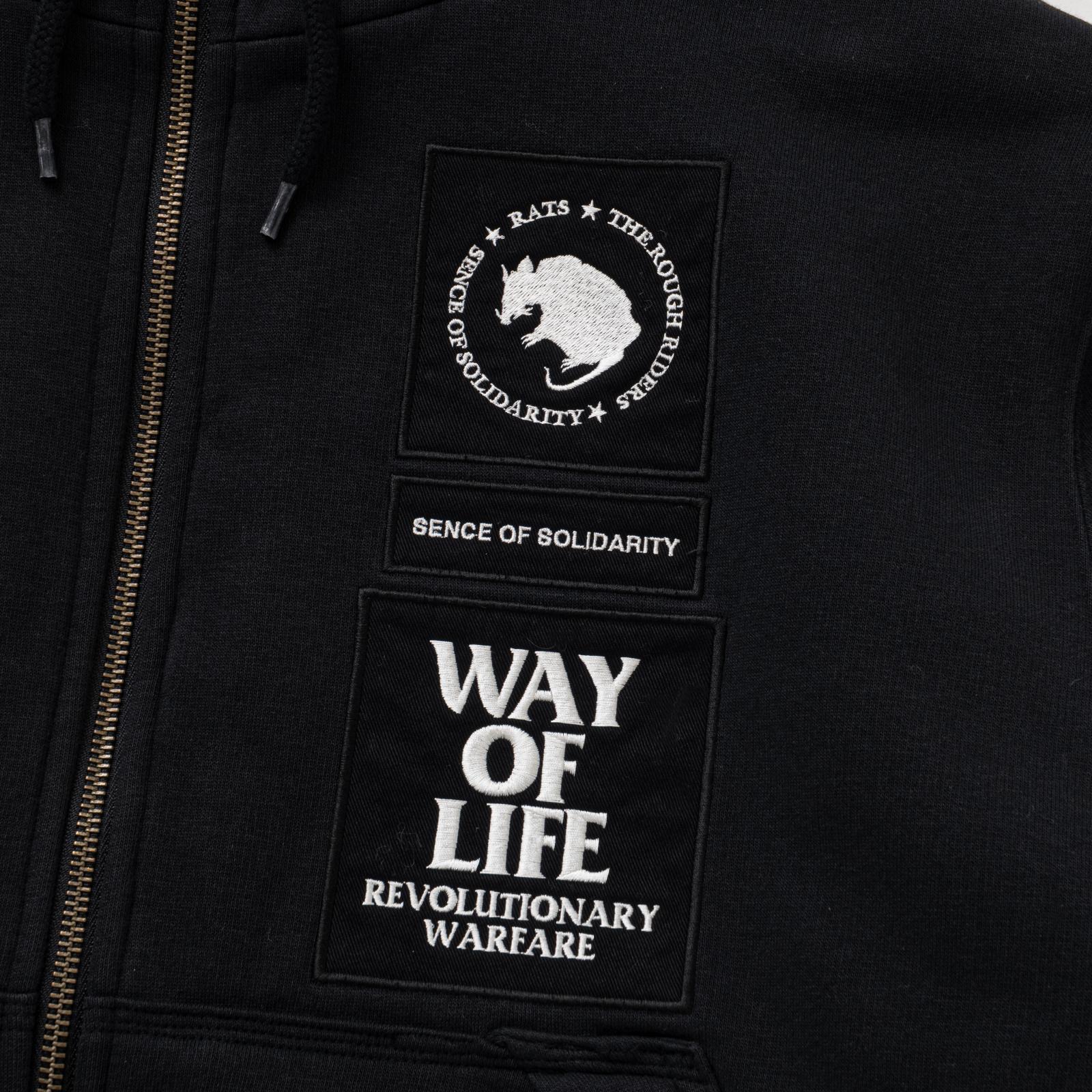 画像4: (店頭在庫分) RATS/BOA HOODIE  BLACK