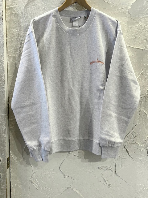 画像2: GYMMASTER/ONE LOVE EMBROIDERY SWEAT  ASH GRAY
