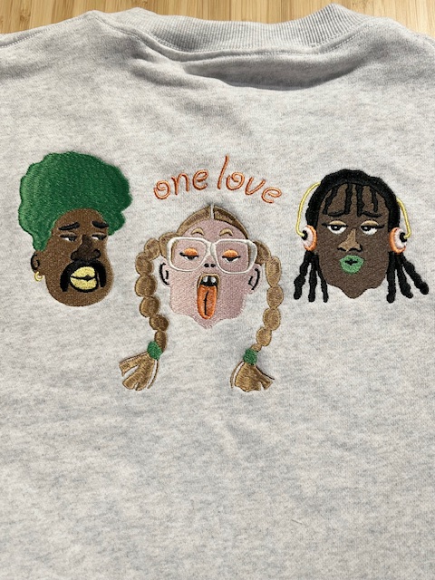 画像3: GYMMASTER/ONE LOVE EMBROIDERY SWEAT  ASH GRAY