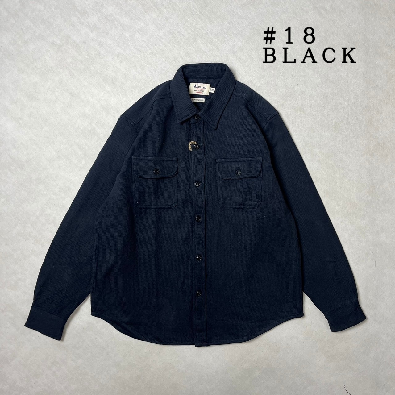 画像1: ALCARZA/HEAVY NELL CHECK WORK SHIRT  OMBRE BLACK