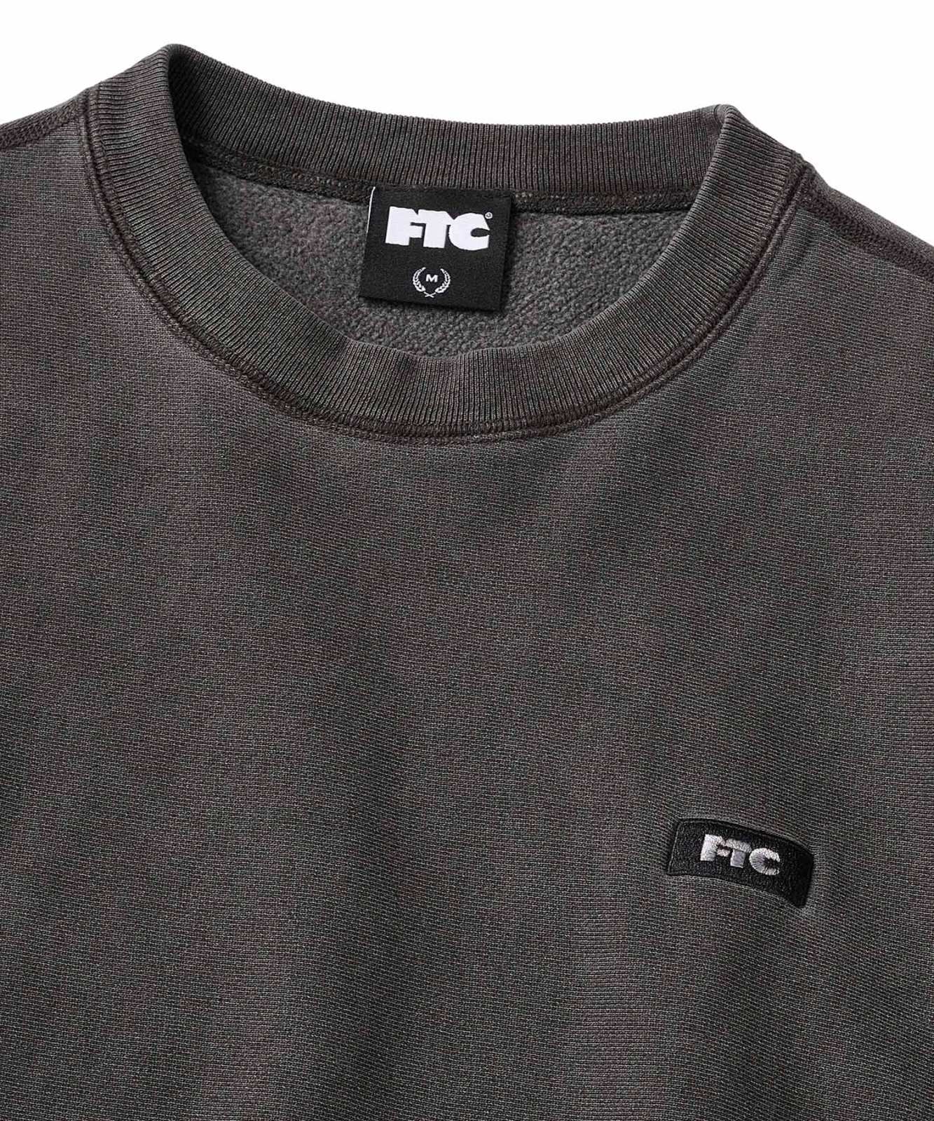 画像2: FTC/PIGMENT DYED SMALL BOX LOGO CREWNECK  BLACK