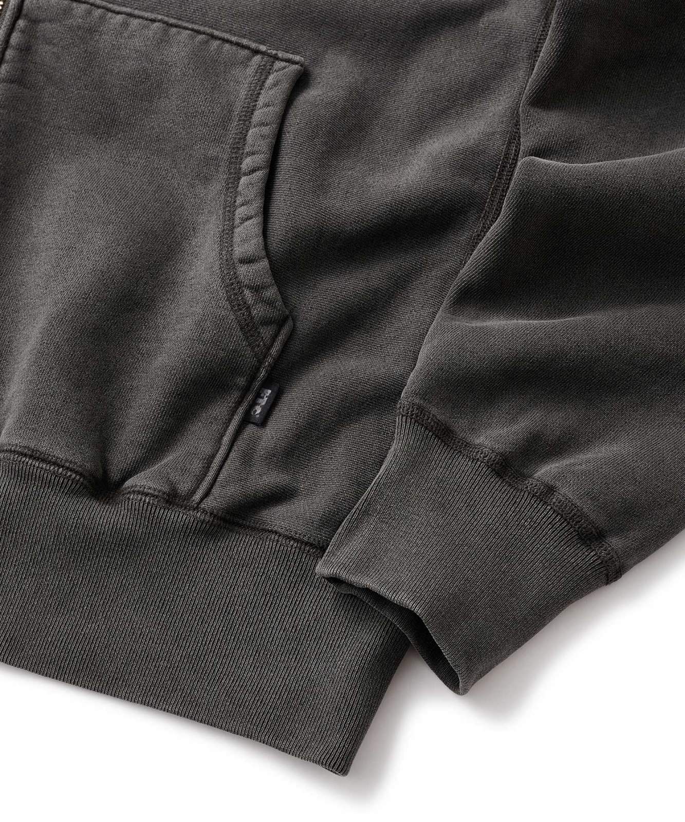 画像3: FTC/PIGMENT DYED BOX LOGO ZIPKUP HOODY  BLACK