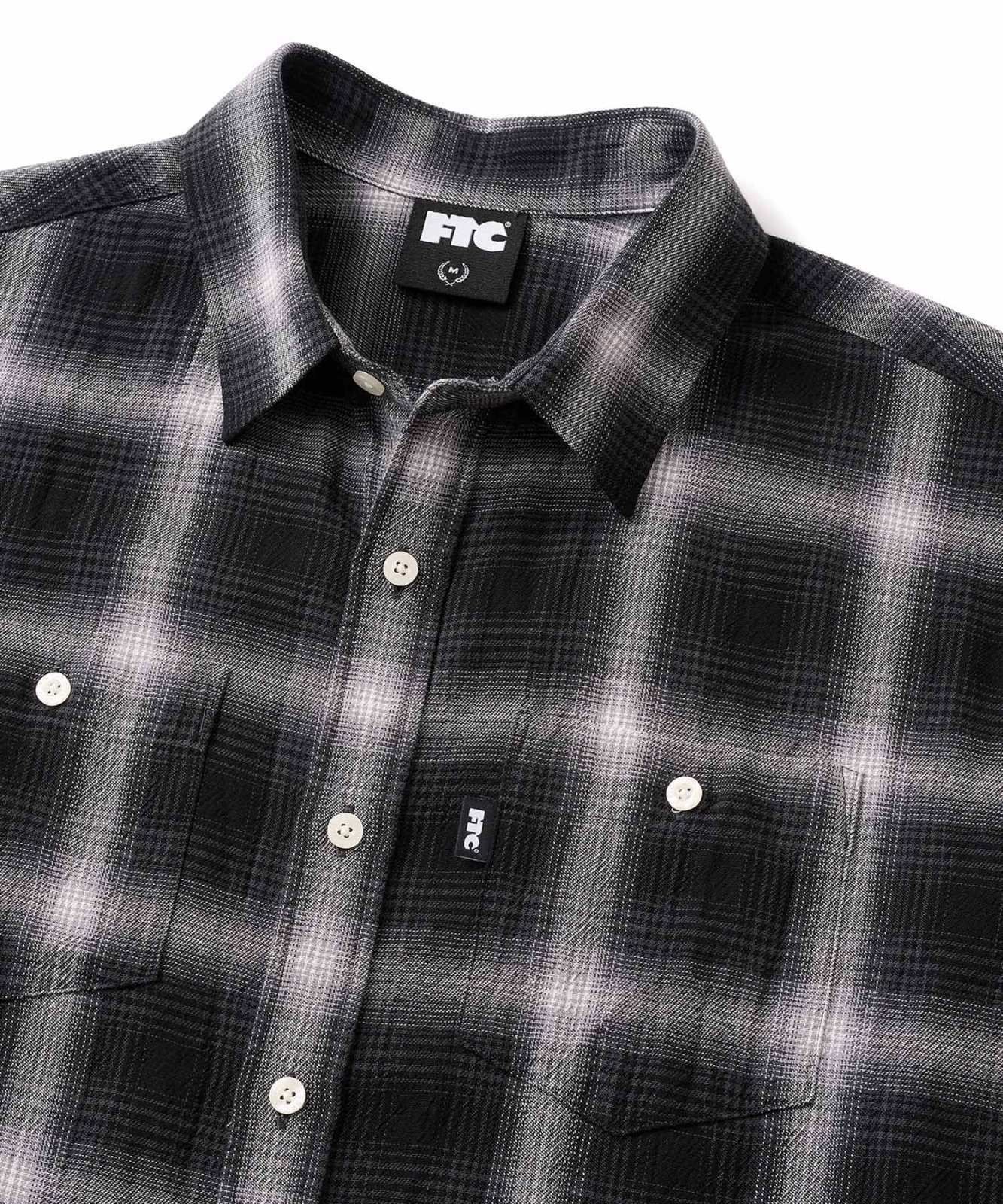 画像2: FTC/SHADOW PLAID SHIRT  BLACK