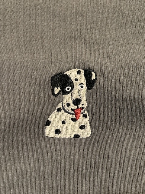 画像4: GYMMASTER/DOG EMBROIDERY BIG LS T  CHARCAL