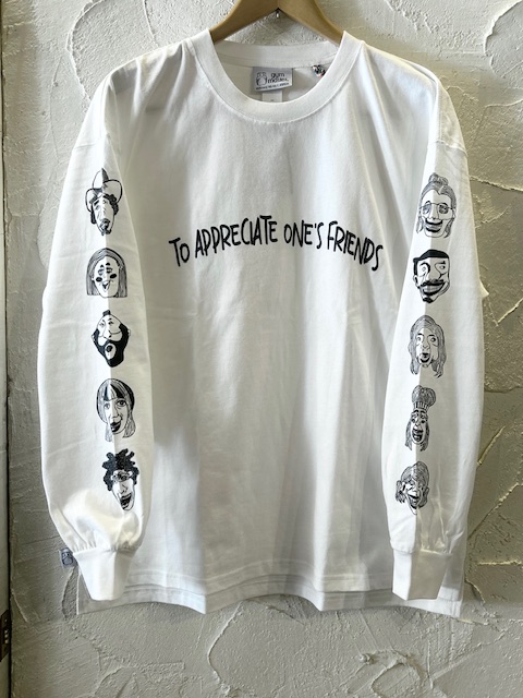 画像1: GYMMASTER/FRIENDS BIG LS T  MINT WHITE