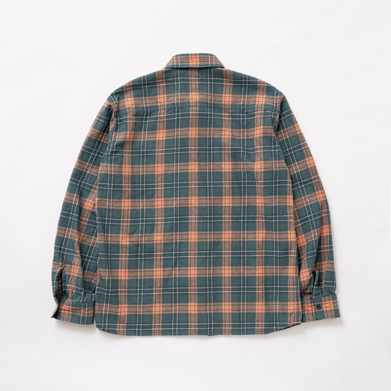 画像2: (店頭在庫分) RATS/COTTON LINEN CHECK SHIRT  GREEN