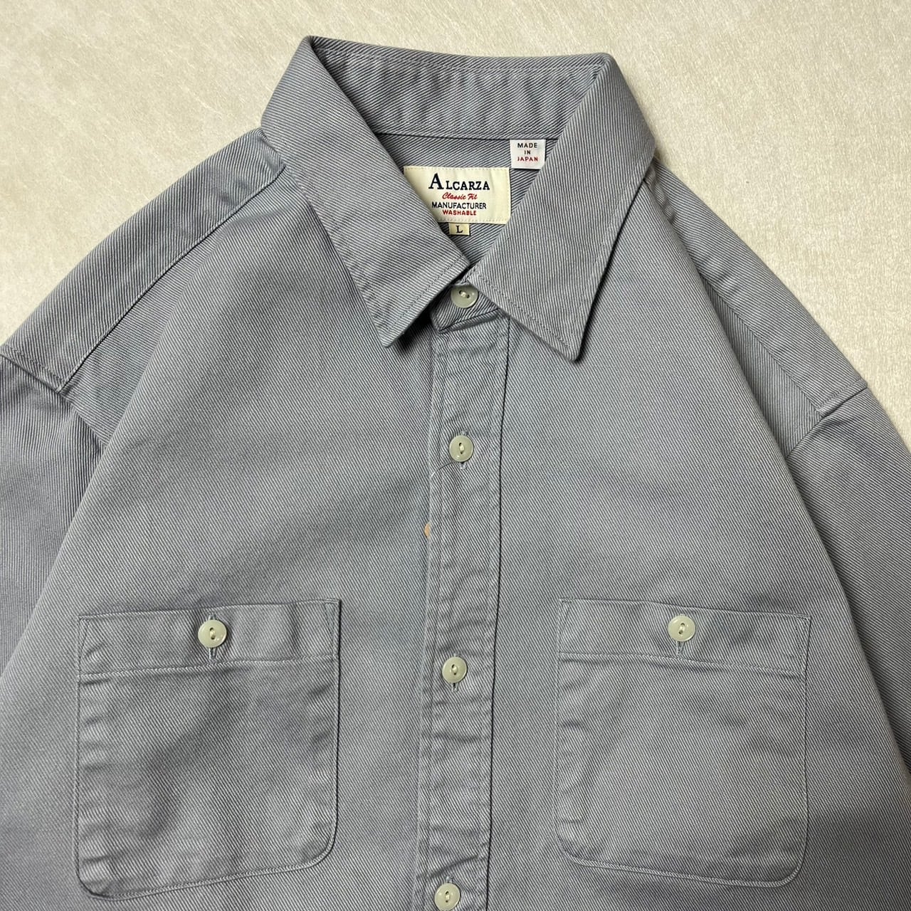 画像3: ALCARZA/10s TWILL WORK SHIRT  B.GRAY