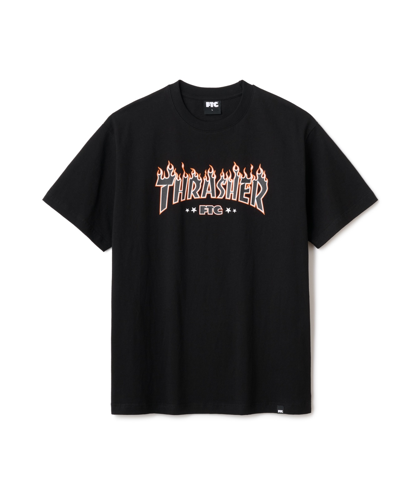 画像1: FTC/xTHRASHER LOGO TEE  BLACK