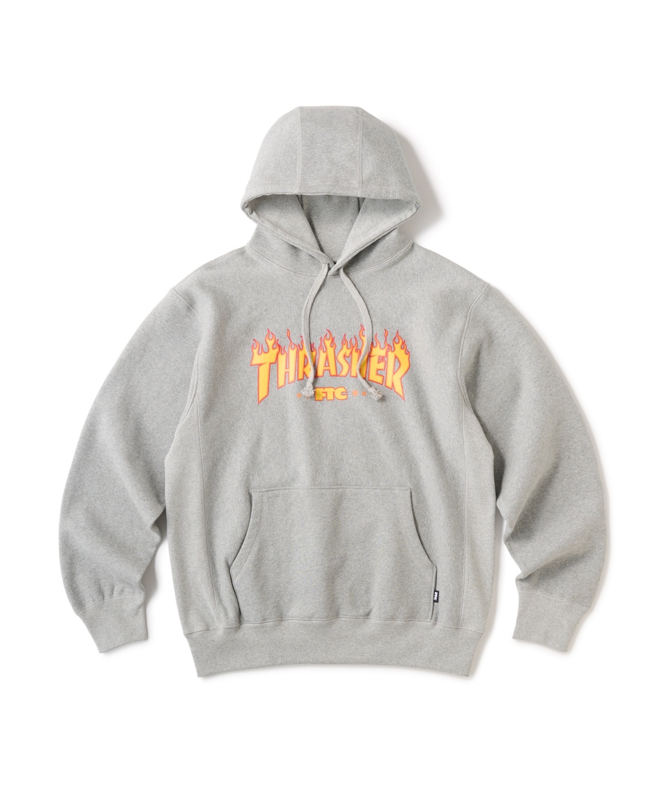 画像1: FTC/xTHRASHER LOGO HOODY  GRAY
