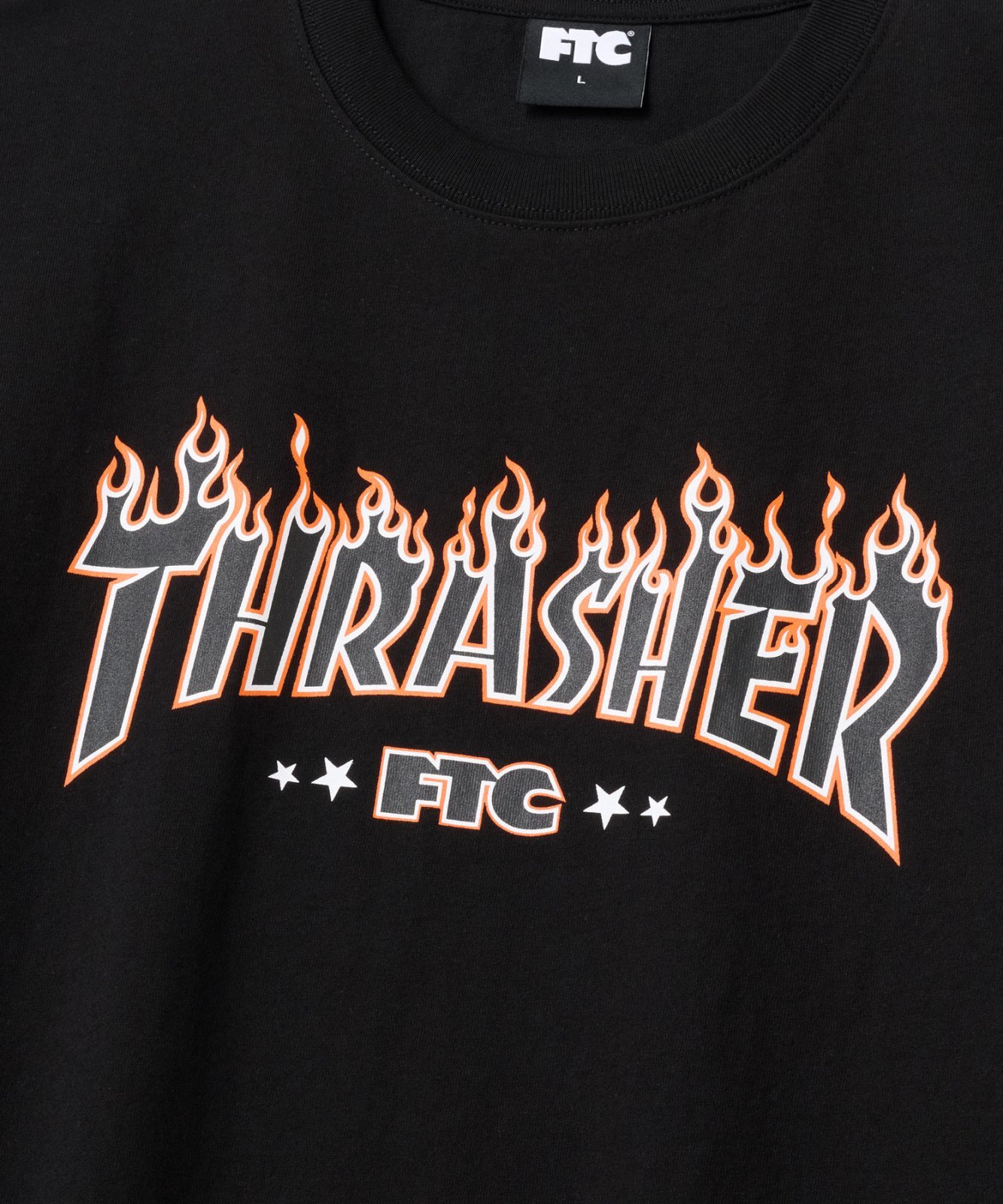 画像2: FTC/xTHRASHER LOGO TEE  BLACK