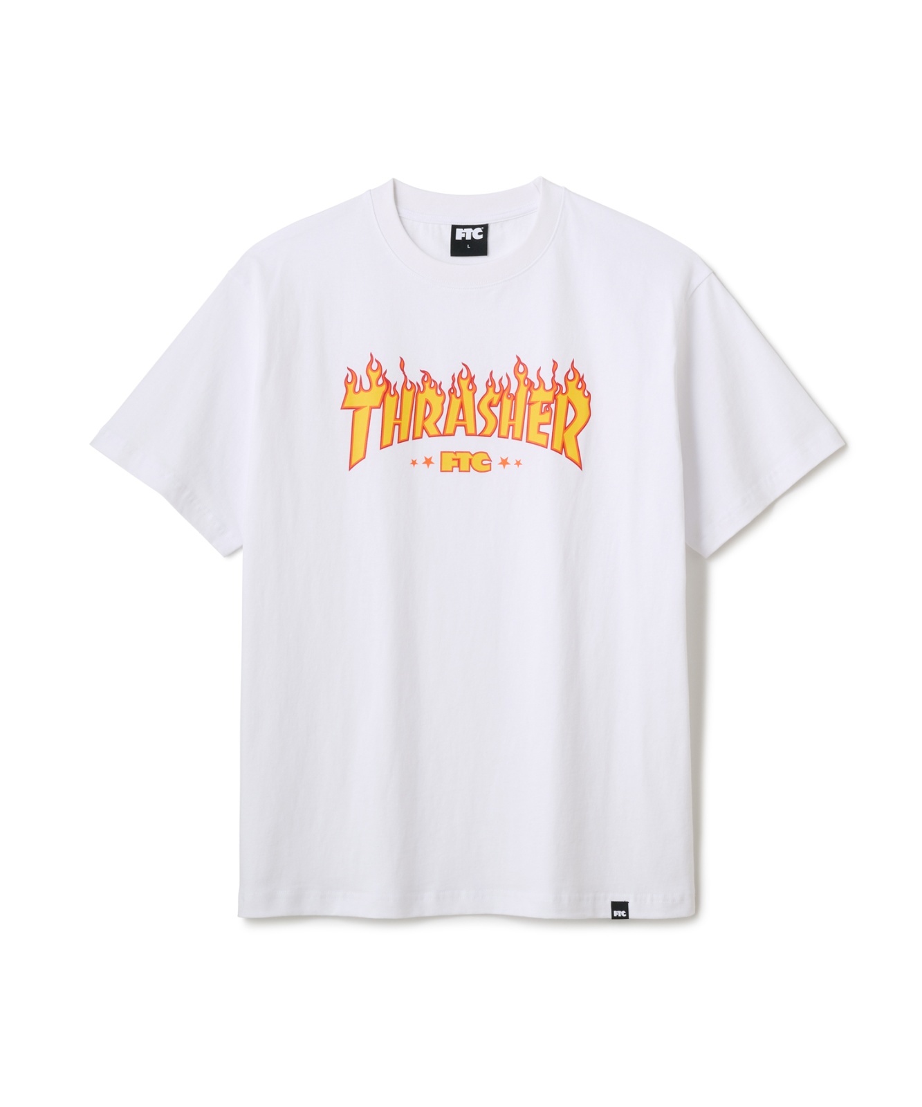 画像1: FTC/xTHRASHER LOGO TEE  WHITE